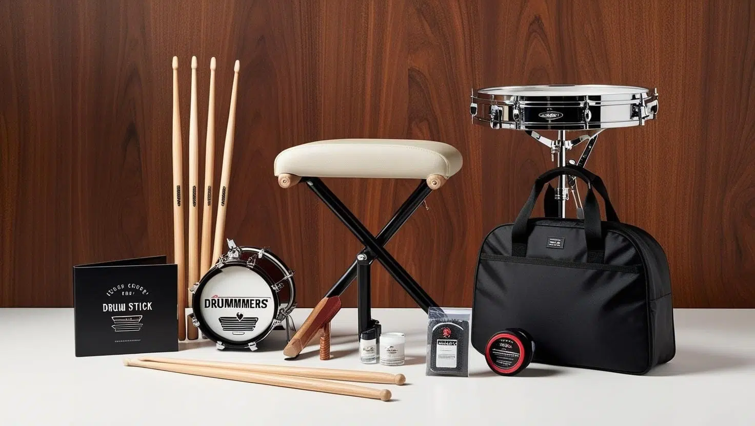 déférentes idées cadeaux pour batteurs présentés en une seul photo