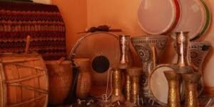 a group of objects on a table