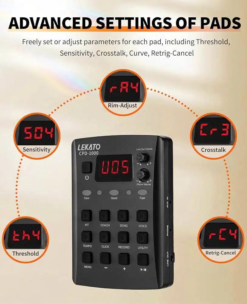 batterie électronique portable LEKATO