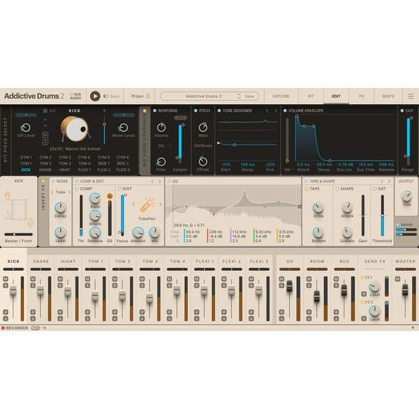 XLN Audio Addictive Drums 2 Custom Collection, vue 3
