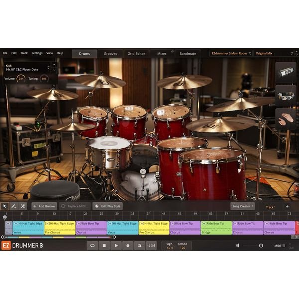Toontrack EZdrummer 3, vue 2