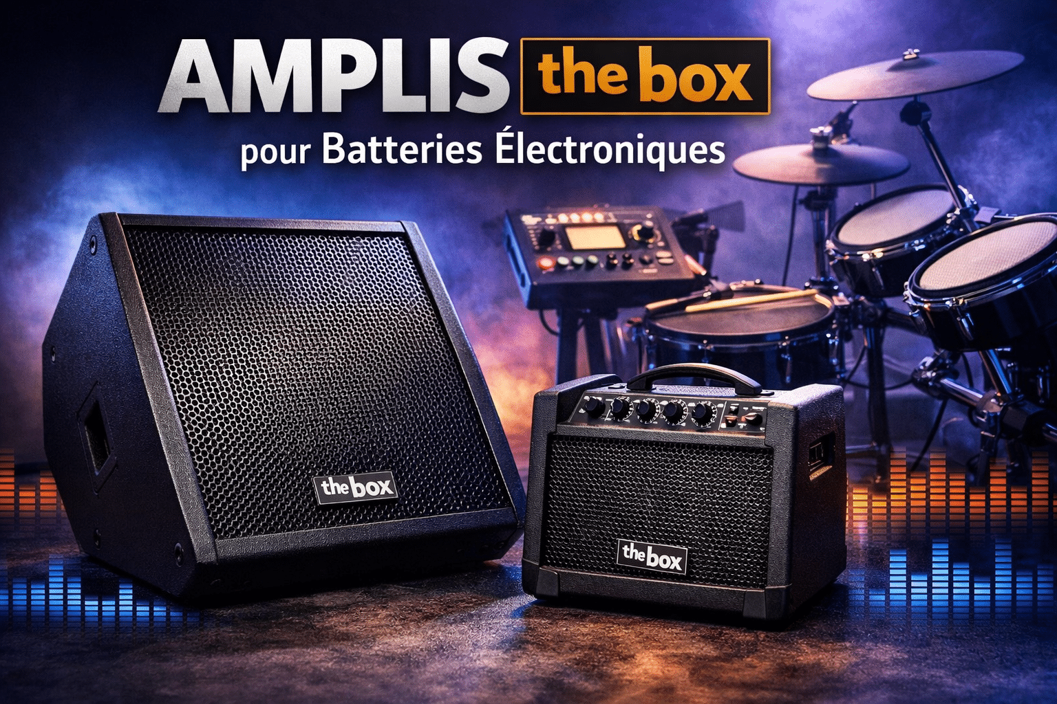 Amplificateurs pour batteries électroniques. amplis the box pour batteries