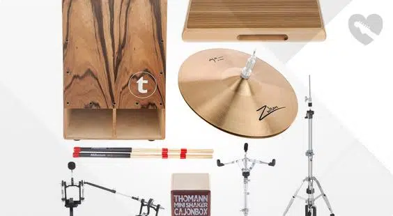 Cajon et accessoires de batterie Thomann Cajon Drumset