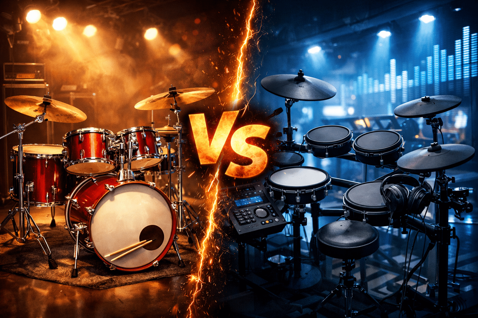 Batterie acoustique contre batterie électronique