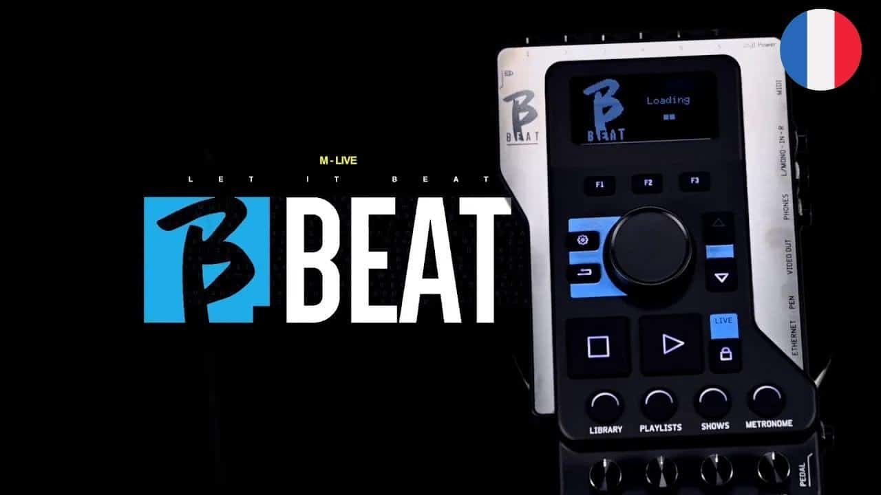 Contrôleur musical avec logo B-Beat M-Live B.Beat