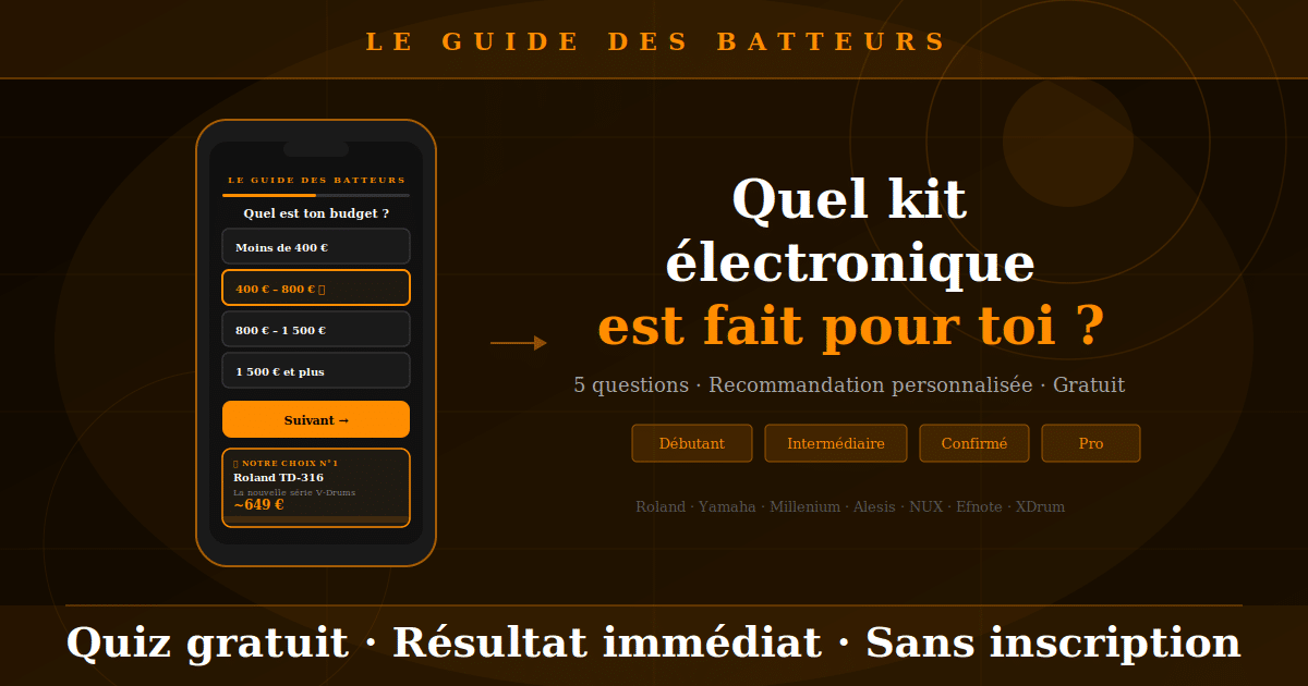 quiz .quelle batterie électronique choisir?