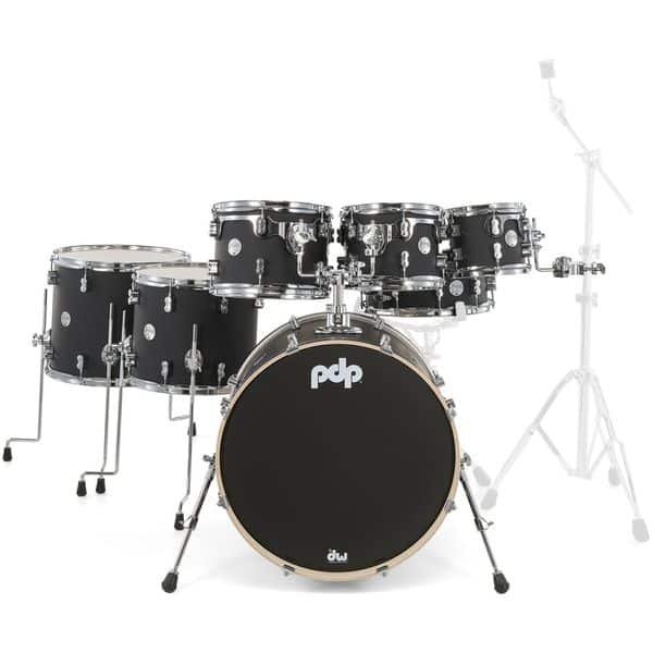 DW PDP CM7 Satin Black, vue 2