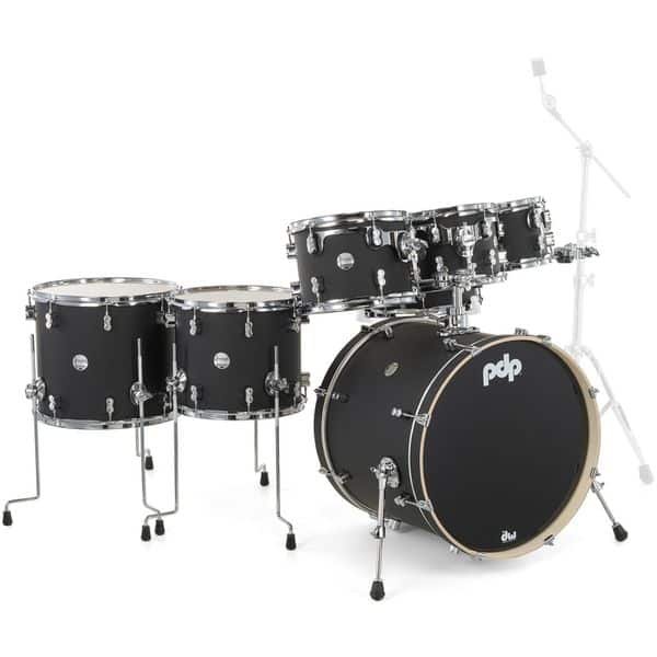 DW PDP CM7 Satin Black, vue 3
