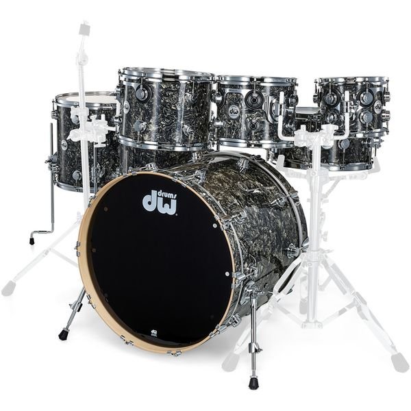 DW Finish Ply Silver Abalone 7pcs, vue 1 (photo Thomann)