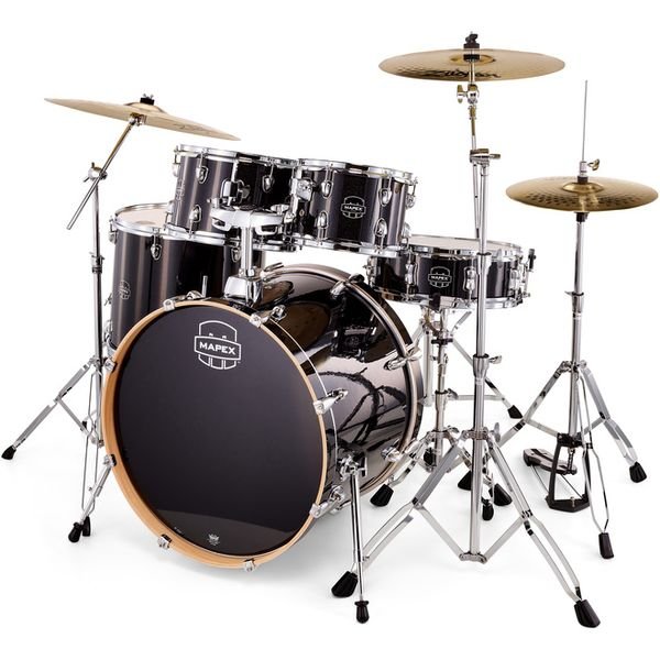 Batterie complete Mapex Venus 5045 finition Black Galaxy Sparkle