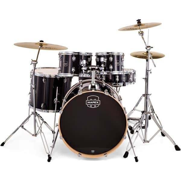 Futs et accastillage chrome de la batterie Mapex Venus