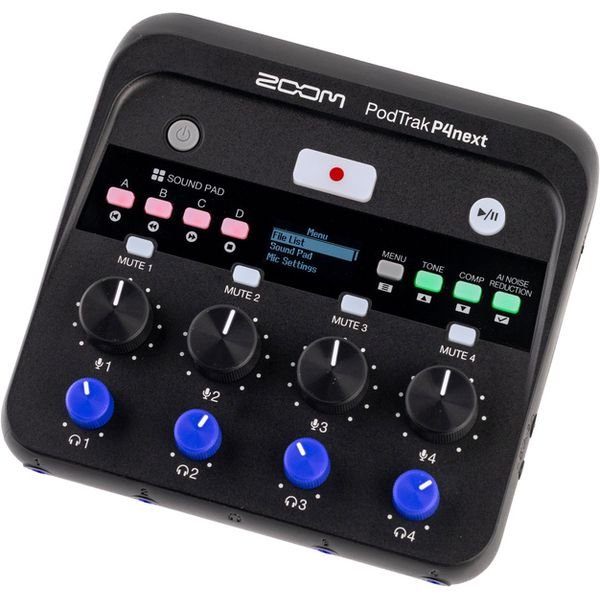 Entrees casque et XLR du Zoom PodTrak P4next