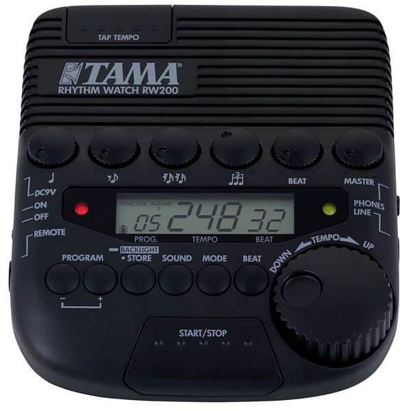 Ecran retroeclaire et programmation du Tama RW200