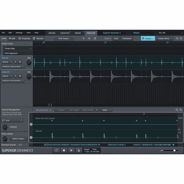 Toontrack Superior Drummer 3, vue 2