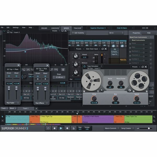 Toontrack Superior Drummer 3, vue 3