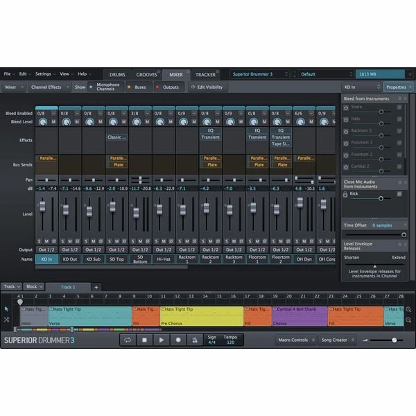 Toontrack Superior Drummer 3, vue 4