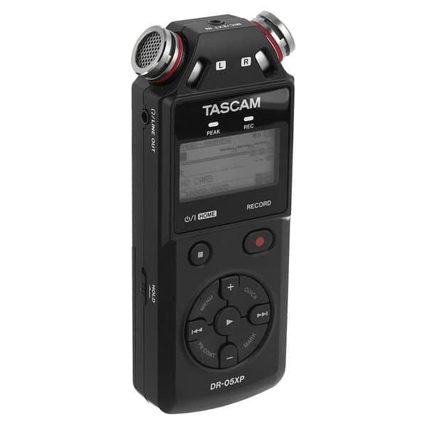 Tascam DR-05XP, vue 3