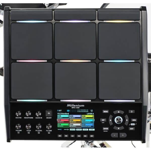 Reglage des pads sur l ecran couleur du module Nexus