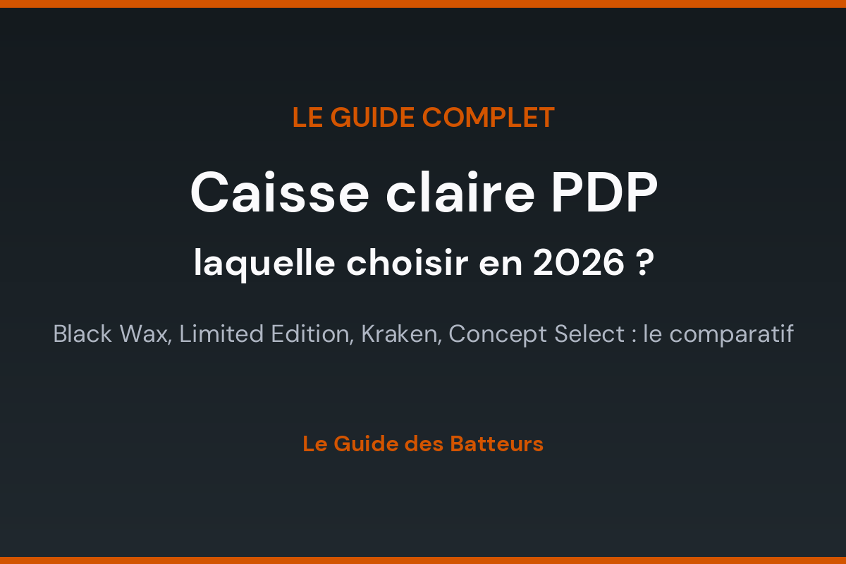 Visuel de couverture du guide complet des caisses claires PDP by DW