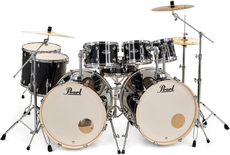 Pearl Export 22 Double Bass Set Jet Black