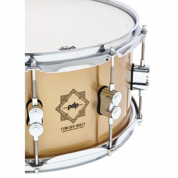 Badge PDP Concept Select Pacific Drum Co grave sur le fut bronze