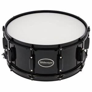Caisse claire Millenium Black Beast 14x6 noire vue de face