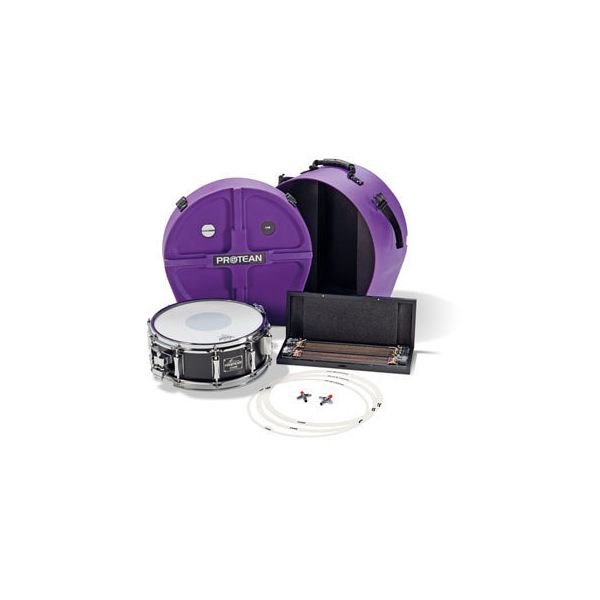 Pack Sonor Protean Premium avec etuis violets, timbres EQ et Spacer et anneaux attenuateurs