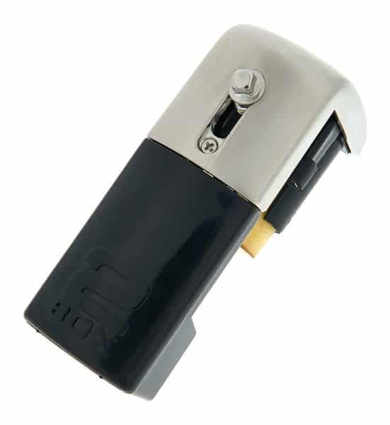 Trigger de grosse caisse 2box TrigIt, boîtier allongé noir et métal satiné