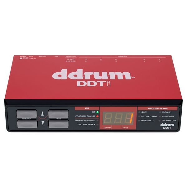 DDrum DDTI vue de face, écran et boutons