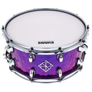 Dixon Cornerstone Purple Titanium 14x6,5, fut acier martele plaque titane violet