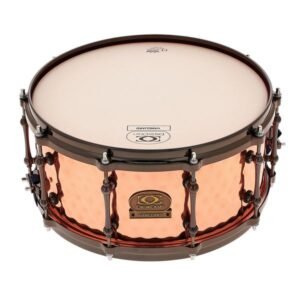 DrumCraft Vanguard Copper 14x6,5, fut en cuivre martele et accastillage nickel noir