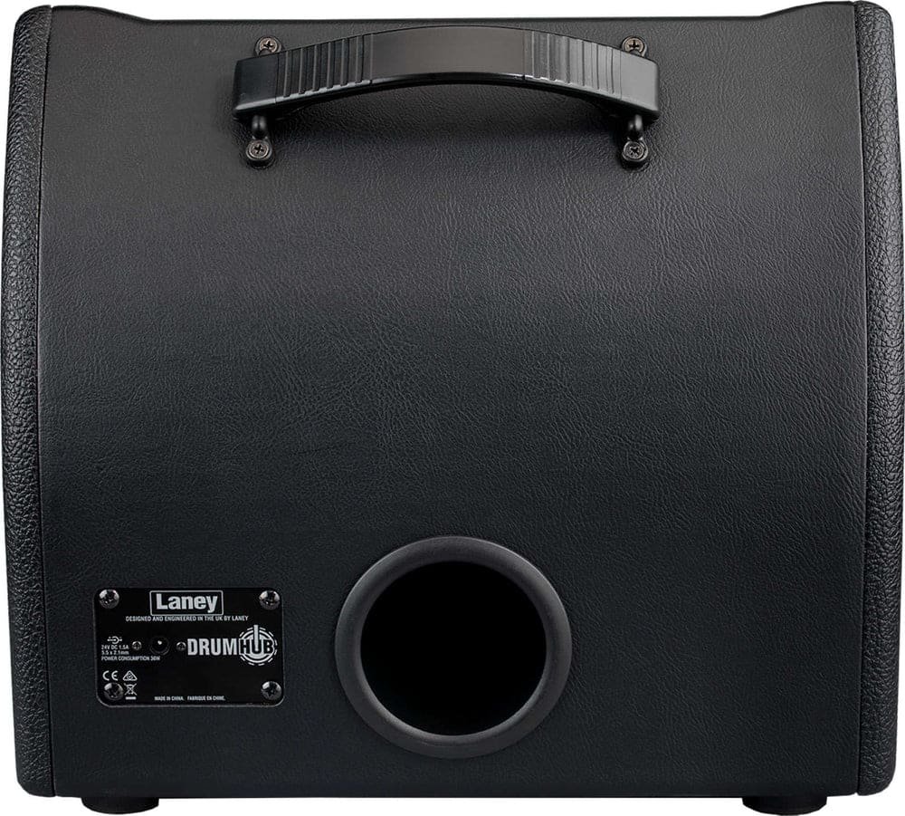 Laney Drumhub 80W vu de trois quarts en position wedge