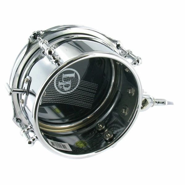 Vue de profil de la LP Micro Snare et de son declencheur Quick On/Off