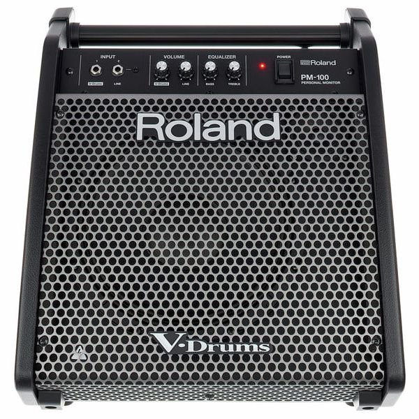 Roland PM-100 vu de face, grille et logo Roland