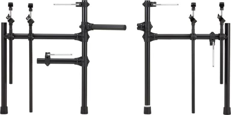 Roland TD-07KV2 : clamps du rack (photo Roland)