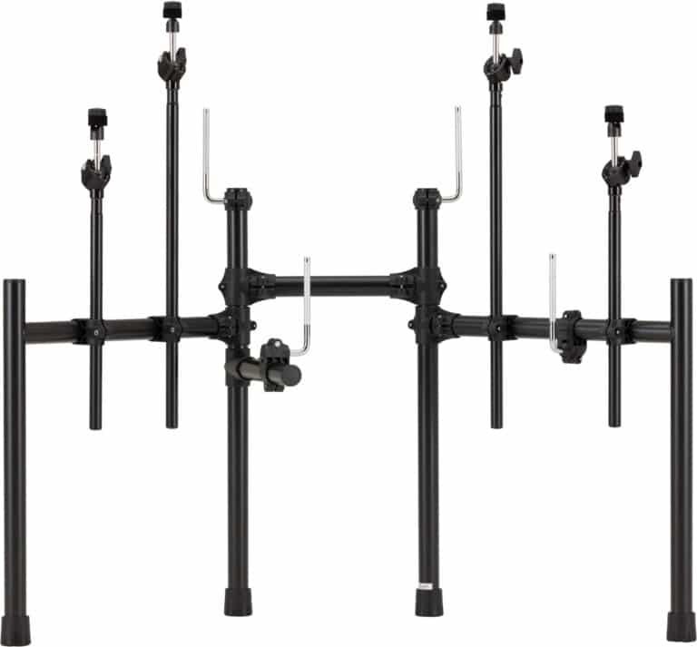 Roland TD-07KV2 : fixation des pads sur le rack (photo Roland)