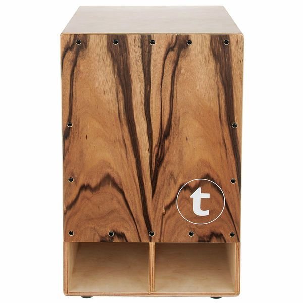 Thomann TCA Bass Boost vu de face, table en acacia