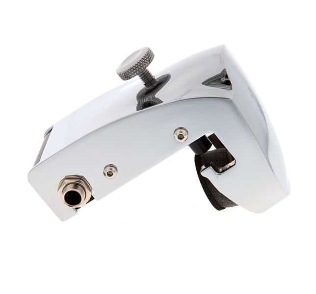 Mùchoire de fixation et mousse noire du Yamaha DT50S, cÎté prise jack
