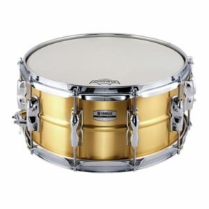 Yamaha Recording Custom Brass 14x6,5 en finition Hairline Clear
