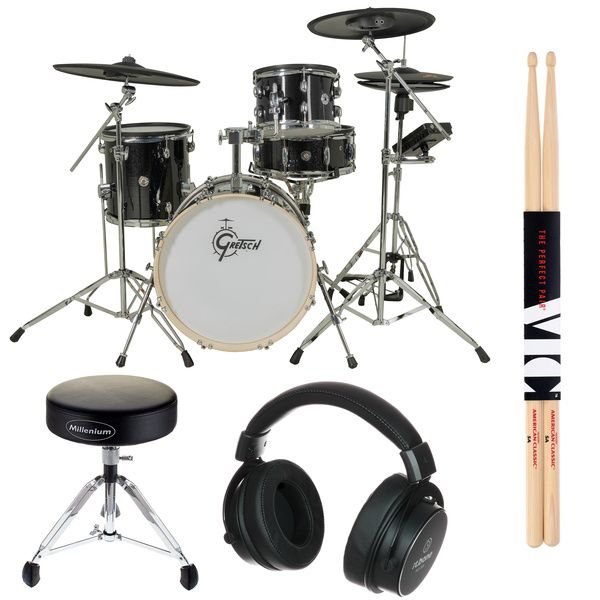 Pack Gretsch Catalina Evo 4 fûts avec casque et baguettes