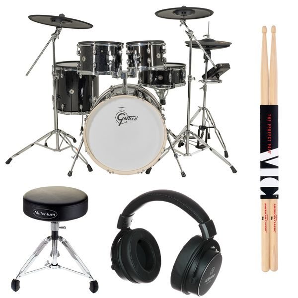 Pack Gretsch Catalina Evo 5 fûts avec casque et baguettes