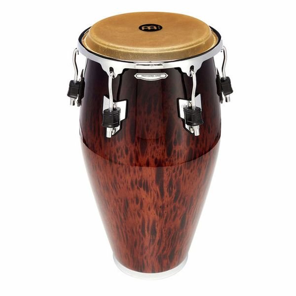 Détail de la peau de buffle et du cercle de la Meinl Professional