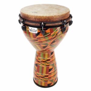 Remo DJ-0014-PM African Collection 14" : djembé Acousticon finition Kinte Kloth