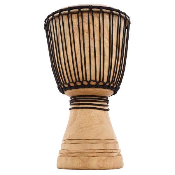 Thomann NN32 V2 vu de face, peau de chèvre et corde